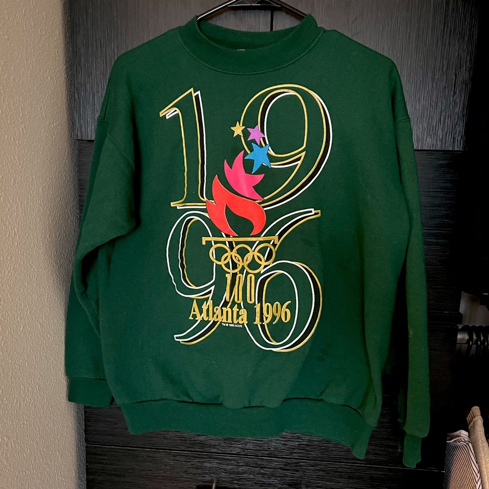 VINTAGE 1996 Atlanta Olympics sweatshirt size Medium